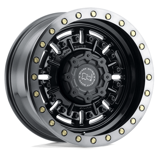 Black Rhino Abrams Cast Aluminum Wheel - Gloss Gun Black With Machined Dark Tint