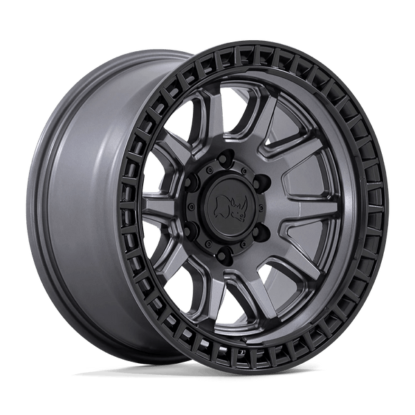 Black Rhino Calico Cast Aluminum Wheel - Matte Gunmetal With Matte Black Lip