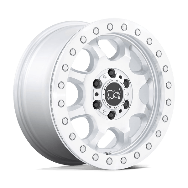 Black Rhino Venture Beadlock Cast Aluminum Wheel - Gloss Silver With Machined Face 1780VTR386130S84