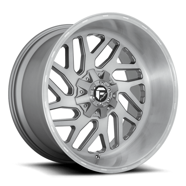 Fuel D715 Triton Platinum Cast Aluminum Wheel - Brushed Gunmetal Tinted Clear