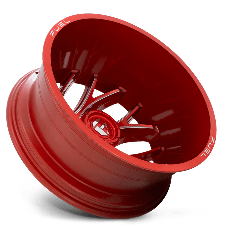 Fuel D742 Runner Cast Aluminum Wheel - Candy Red Milled