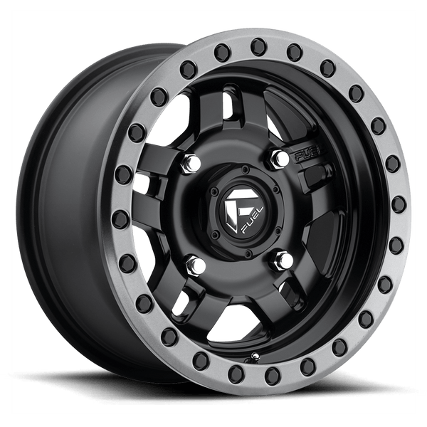 Fuel UTV D557 Anza Cast Aluminum Wheel - Matte Black Gunmetal Ring