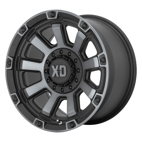 XD852 Gauntlet Cast Aluminum Wheel - Satin Black With Gray Tint