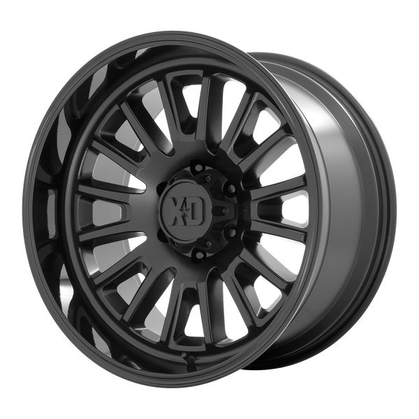 XD864 Rover Cast Aluminum Wheel - Satin Black With Gloss Black Lip