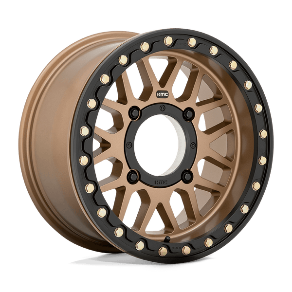 KMC Grenade Beadlock Cast Aluminum Wheel (KS235) - Satin Bronze