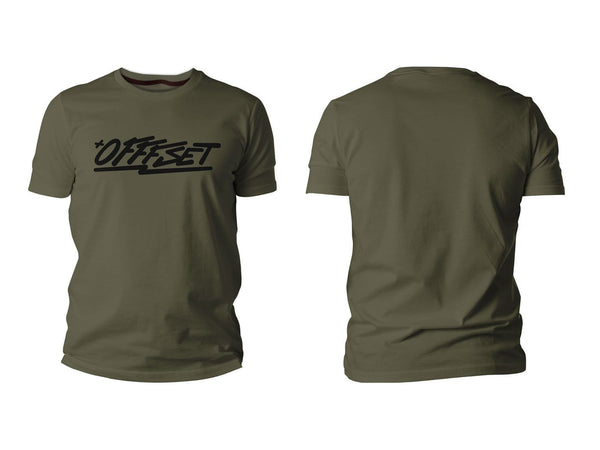 Offfset Logo Shirt - Army Green