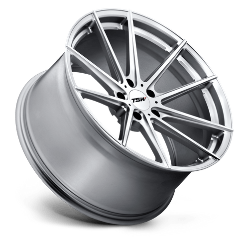 TSW Bathurst Flow Formed Aluminum Wheel - Silver With Mirror Cut Face