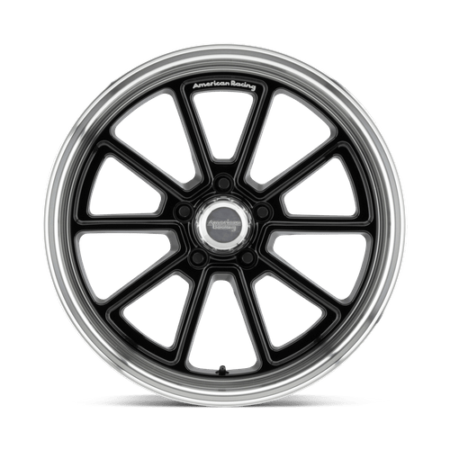American Racing Vintage VN510 Draft Flow Formed Aluminum Wheel - Gloss Black With Diamond Cut Lip